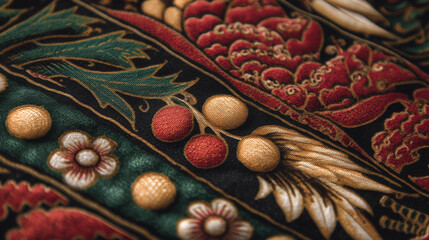 Full Frame Shot Of Traditional Patterned Batik Parang