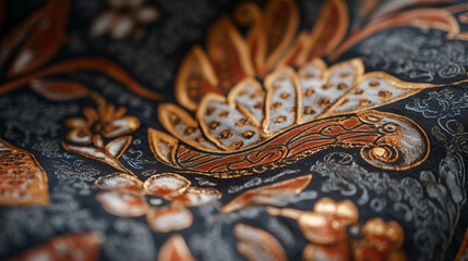 Full Frame Shot Of Traditional Patterned Batik Parang