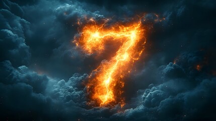 Number Seven Lightning Storm
