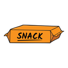 snack packaging vector illustration