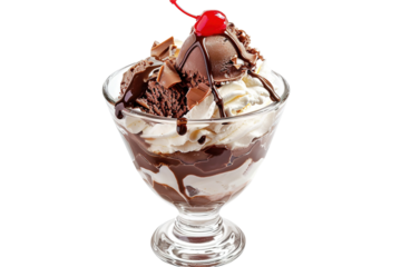 Chocolate, vanilla and strawberry Ice Cream