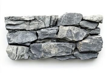 Gray stone wall panel