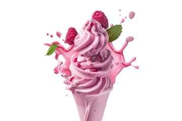 Chocolate, vanilla and strawberry Ice Cream