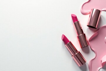 Obraz premium Smooth, pristine white surface; ideal for showcasing cosmetics, photography, light, beauty