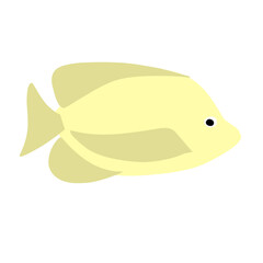 Illustration set of various tropical fish