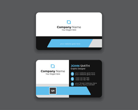modern creative business card and name card horizontal simple clean template