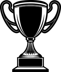 gold trophy cup isolated