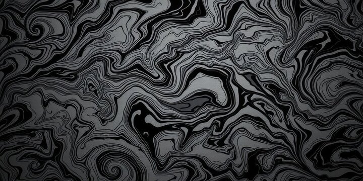 Intricate swirling black and white Damascus steel pattern, ideal for background, surface, damascus steel