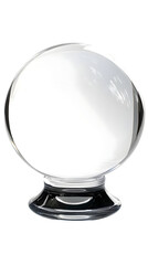 Clear Glass Sphere Ornament Isolated Background Illustration