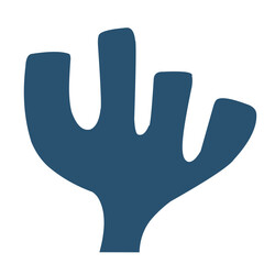 illustration Aquarium seaweed silhouette