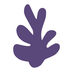 illustration Aquarium seaweed silhouette