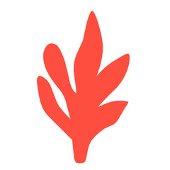 illustration Aquarium seaweed silhouette