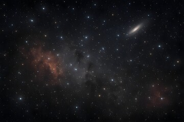 Milky Way Observed Through Telescope Eyepiece