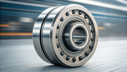 Mechanical bearing concept consulting for industrial design and engineering with smooth metal surface and precision ball elements