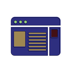 Browser icon design template