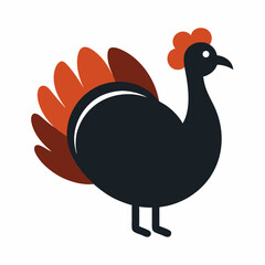 Turkey silhouette vector illustration