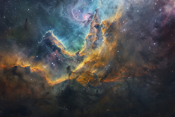 The mesmerizing beauty of a nebula showcases the radiant gases, celestial origins, and captivating symbolism of these celestial bodies in the resplendent heavens  