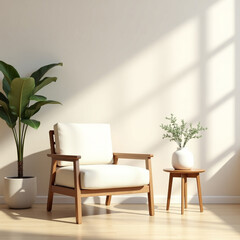 Stylish Modern Living Room Interior with Contemporary Furniture, Neutral Tones, Natural Lighting, and Minimalist Decor – Ideal for Home Design, Architecture, and Real Estate Concepts