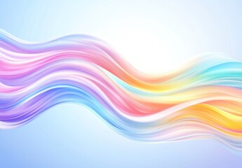 Fototapeta premium Abstract pastel wavy lines