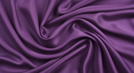 Fototapeta premium Elegant Purple Silk Fabric Flowing Smoothly Creating Soft Draping Texture