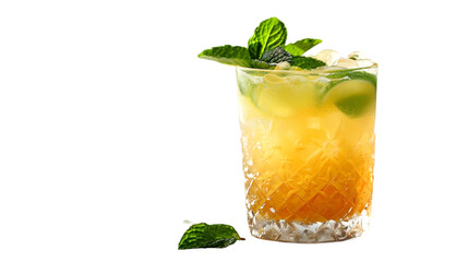 Refreshing summer cocktail drink.