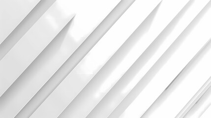 Obraz premium Abstract white background with diagonal lines and light gray color for a modern design template, Generative AI illustrations. 