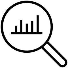 Zoomed-In Graph Icon – Detailed Data Visualization Symbol for Analytics, Metrics, and Financial Insight