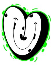 digital graffiti u with unique bubble style graffiti pattern, digital letter u