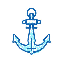 anchor port icon doodle illustration © vectorwin