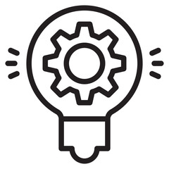 Idea management icon in vector illustration