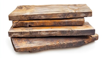 Fototapeta premium Stack of weathered wooden planks (2)