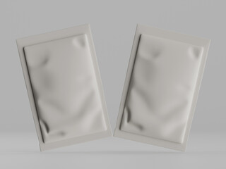 Blank gray packaging mockup