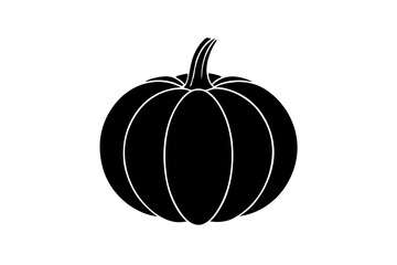 Pumpkin silhouette vector illustration