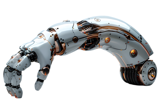 Robotic Arm with Reaching, and Futuristic Design.