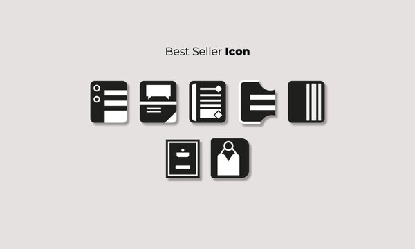 Increase saller icon set. Growth profit symbol. Business successful concept. Solid icon collection. Vector illustration.
