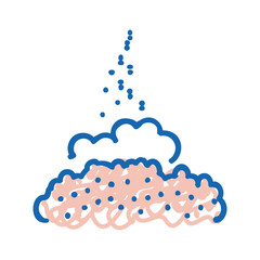 medical powder pharmaceutical production icon doodle illustration
