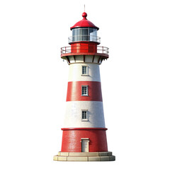 lighthouse on white background