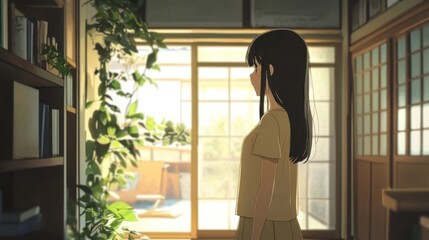 Mirror in a modern interior room