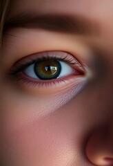 Fototapeta premium close up of a person's blue eye