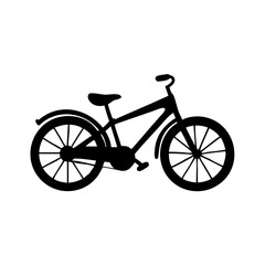 Fototapeta premium Elegant silhouette of a bicycle with a classic design aesthetic and simplicity