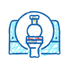 mri medicine machine icon doodle illustration
