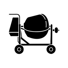 Portable concrete mixer machine for construction, industrial, renovation and building projects