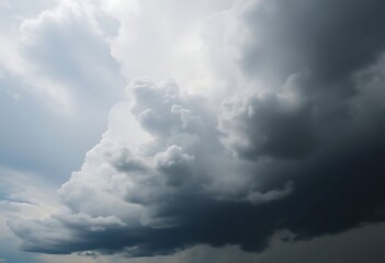 Obraz premium plane flying in the sky with a lot of clouds