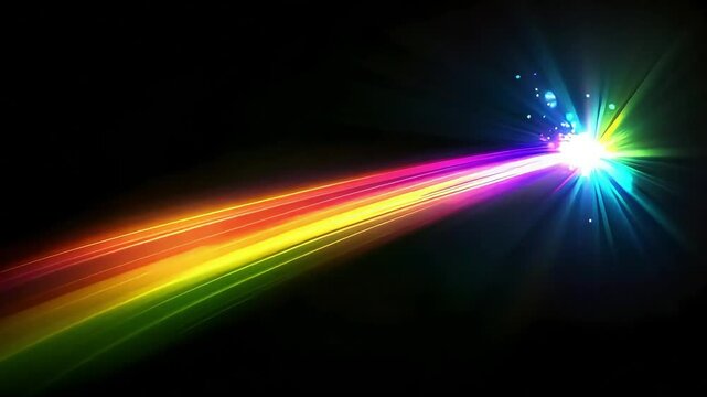 Colorful light streak background - Powered by Adobe
