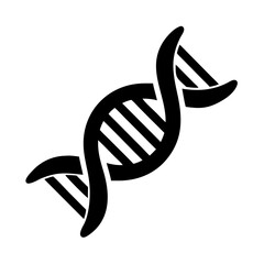 Iconic representation of DNA's double helix, fundamental molecule of genetics and heredity