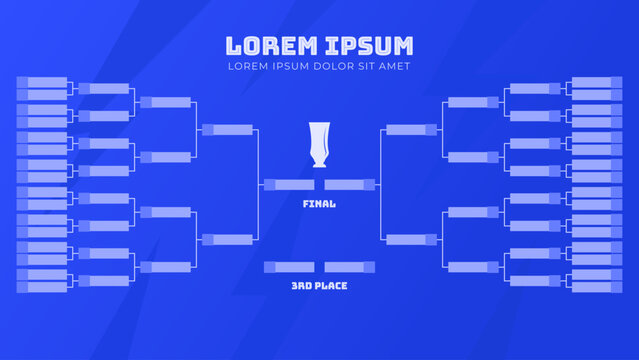 Tournament Bracket with 32 Team for Championship Event