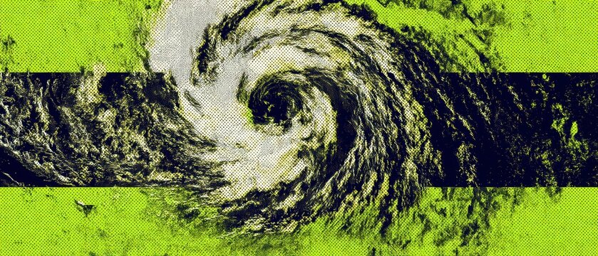 hurricane concept Swirling hurricane graphic representing powerful weather dynamics and storm patterns.