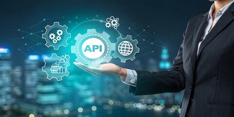 A businessman's finger touches a digital social network icon on a virtual screen, symbolizing global business connection