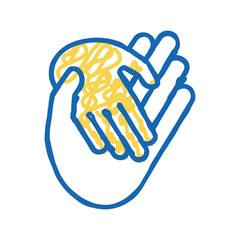 child care adoption icon doodle illustration