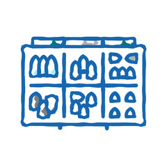 fishing weights icon doodle illustration